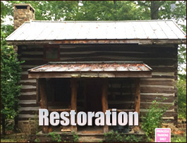 Historic Log Cabin Restoration  State Road, North Carolina